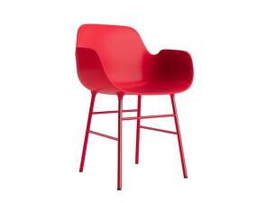 Židle Form s područkami, bright red/bright red