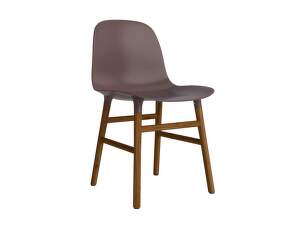 Židle Form, brown/walnut