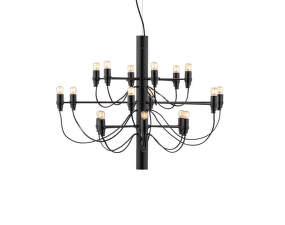 Lustr 2097/18 Clear Bulbs, matte black