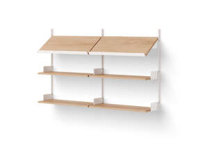Policová sestava Office Shelf, oak/white
