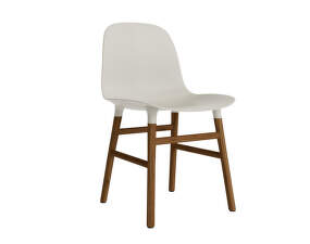 Židle Form, light grey/walnut