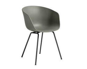 Židle AAC 26 Black Powder Coated Steel, dusty green