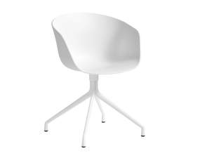 Židle AAC 20, White Powder Coated Aluminium / white