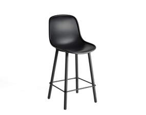 Barová židle Neu 12 Low, soft black solid oak/soft black