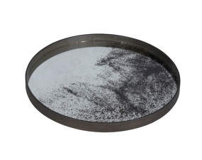 Tác Mirror Tray Round L, clear