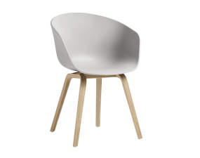 Židle AAC 22 Lacquered Oak Veneer, concrete grey