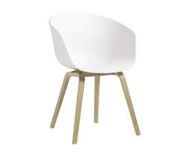 Židle AAC 22 Soaped Oak Veneer, white