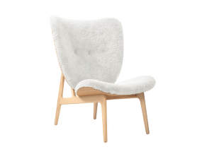 Křeslo Elephant, natural oak / Sheepskin - Off White