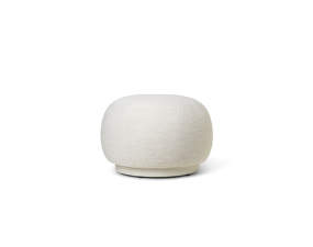 Pouf Rico bouclé, off-white