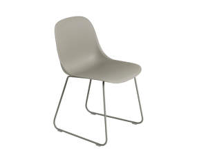 Židle Fiber Side Chair, sled base, grey