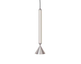 Závěsná lampa Apollo 39, winter white/polished aluminium