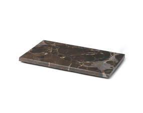 Plant Box Tray, dark brown marble