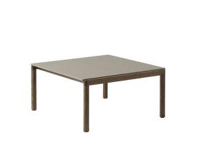 Konferenční stolek Couple 2 Tiles Plain, taupe / dark oiled oak