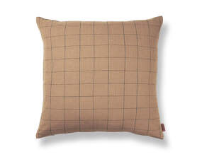 Polštář Brown Cotton Grid