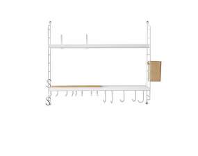 Policový systém String Kitchen, white