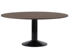 Stůl Midst Ø160, dark oak/black