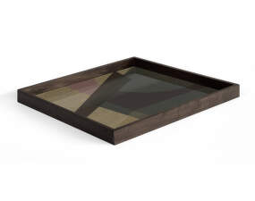 Tác Angle Glass Tray Square L, slate