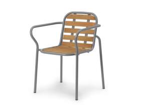 Židle s područkami Vig Robinia, grey