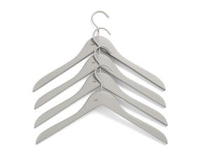 Ramínka Soft Coat Hanger Slim Grey, set 4ks