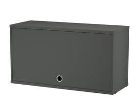 Komoda String Cabinet with flip door, dark grey
