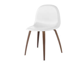 Židle 3D Dining Chair, white cloud/american walnut