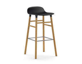 Barová židle Form 75 cm, black/oak
