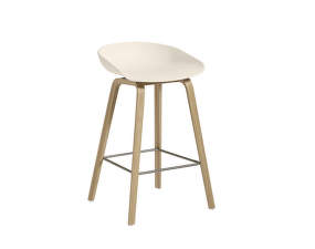 Barová stolička AAS 32 Low Soaped Oak Veneer, cream white