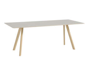 Stůl Copenhague CPH30, lacquered solid oak/off white linoleum