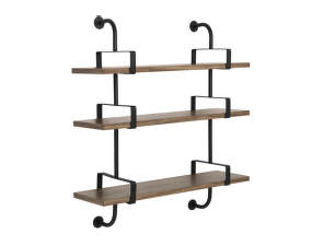 Police Démon Shelf 2, 95cm, 3 shelves, walnut