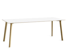 Stůl CPH Deux 210 L200, pearl white/oak