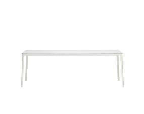 Jídelní stůl Plate 100x220, marble carrara table top/white base