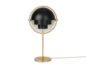 Stolní lampa Multi-Lite, soft black/brass