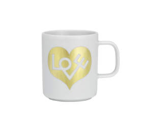 Hrnek Love Heart, gold, 0,3L