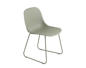 Židle Fiber Side Chair, sled base, dusty green