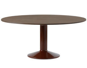 Stůl Midst Ø160, dark oak/dark red