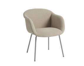 Židle Fiber Soft Armchair Tube Base, Ecriture 240/grey