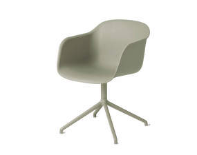 Židle Fiber Arm Chair, swivel base, dusty green