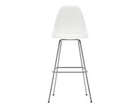 Barová židle Eames Plastic High, white/chrome