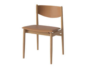 Jídelní židle Apelle Seat Upholstery, cognac/oiled oak