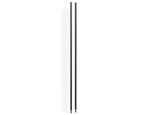 Nástěnný panel Pier System 2ks, black aluminium