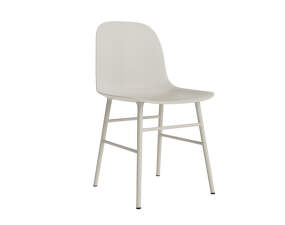 Židle Form, light grey/steel