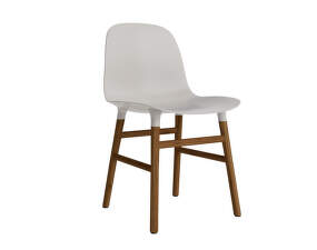Židle Form, warm grey/walnut