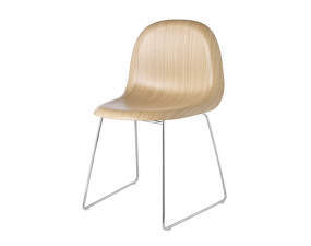 Židle 3D Dining Chair, oak/sledge base