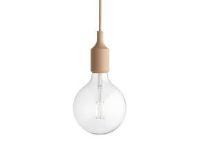 Závěsná LED lampa E27, beige-rose