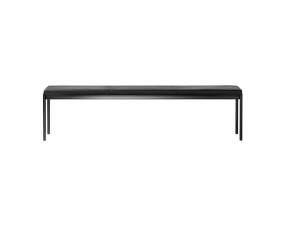 Lavice Mies Bench L180, black/black leather