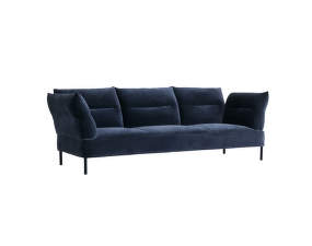3-místná pohovka Pandarine, reclining armrest, lola navy / black stained solid oak