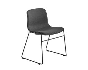Židle AAC 08, Black Powder Coated Steel, black / front upholstery Remix 173