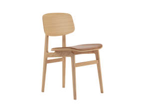 Čalouněná jídelní židle NY11, natural oak / dunes leather Camel 21004