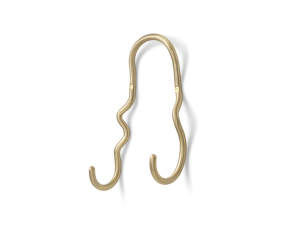 Dvojháček Curvature Double Hook, brass