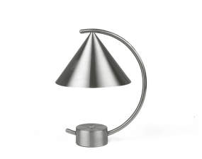 Přenosná lampa Meridian, brushed steel